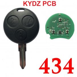 3 Buttons 434 MHz Remote Key for Mercedes Smart