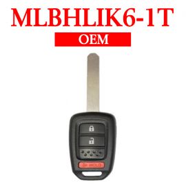OEM 314 MHz 2+1 Buttons Remote Head Key for Honda CRV Crosstour 2013-2015 - MLBHLIK6-1T
