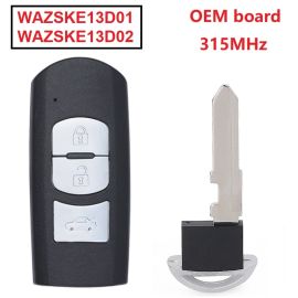 (OEM board) 315MHz WAZSKE13D01 WAZSKE13D02 Remote Key for Mazda with 4D 63 80 bit Chip