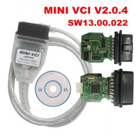 Firmware V2.0.4 MINI VCI SW V13.00.022 For Toyota TIS Techstream FTDI FT232RL Multi-Language MINI-VCI