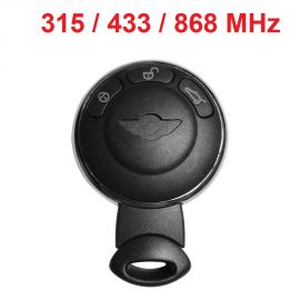 (315Mhz /434MHz868MHz) 3 Buttons Remote Key for Mini Cooper ID46 HiTag2 (PCF7945)