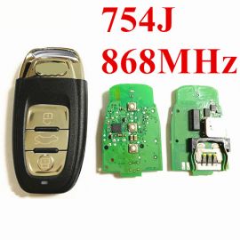 3 Buttons 868MHz Smart  Proximity key with Original Main Board for Audi A6Lﾡﾪ8T0 959 754J