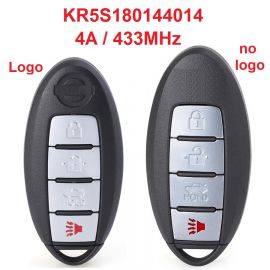 (434MHz) (4A Chip) S180144324 KR5S180144014 Smart Proximity Key for Nissan Altima Maxima 2016-2018