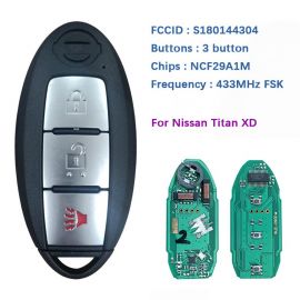 (434MHz) (4A Chip) S180144304 KR5S180144014 Smart Proximity Key For Nissan Murano S Pathfinder Titan 2015-2017