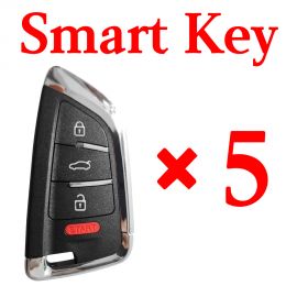 KEYDIY ZB02-4 Smart key BMW Knife style Universal Remote control - 5 pcs