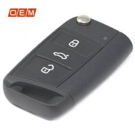 3 Buttons Original MQB New Type Flip Remote Key 433MHz Unlocked for Seat