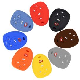 Silicone Cover for 5 Buttons Chevrolet GMC Enclave Car Keys - 5 Pieces