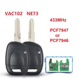 (434 MHz) 1 Button Remote Key for Renault - ID46 PCF7946/PCF7947