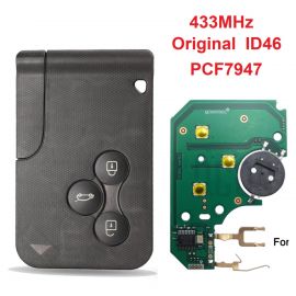 (434MHz) original PCF7947 3 Buttons Smart Card for Renault Megane 2 