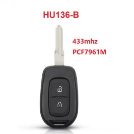 2 Button 434 MHz Remote Key For Renault - With 4A Chip PCF7961M - HU136-B