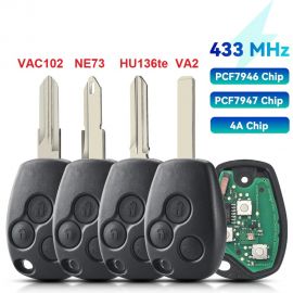 (433Mhz) PCF7947A/PCF7946A/PCF7961M Remote Key For Renault Wind Modus Kangoo