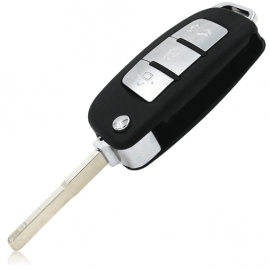 3 Button ModifIed Folding Remote Key Shell for FORD Focus Fiesta C Max Ka Key Case HU101 Blade 5pcs