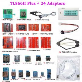 XGecu TL866II Plus with 24 Adapters