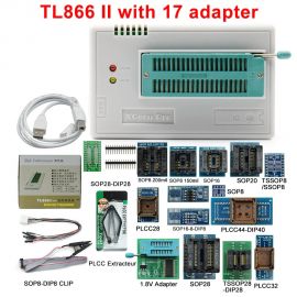 XGecu TL866II Plus with 17 Adapters