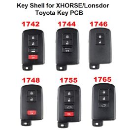 Key Shell For XHORSE XM Smart Key And Lonsdor 8A Smart Key For Toyota Camry RAV4 5pcs/Lot