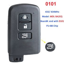(Board No.: 0101) (MDL BA2EQ) (433/434Mhz) Smart Key For Toyota RAV4