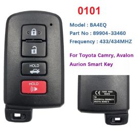 (Board No.: 0101) (BA4EQ) 433/434MHz Smart Key For Toyota Rav4