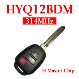 2+1 Buttons 314 MHz Remote Head Key for Toyota Corolla / Camry 2014-2017 - HYQ12BDM HYQ12BEL ( H Chip )