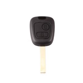 2 Buttons Key Shell with HU83 Blade with Groove for Peugeot 5pcs