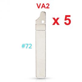  No.72 VA2 Key Blade for Renault Citroen Triumph Peugeot Without Groove 5pcs/lot