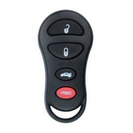 4 Buttons Remote Key Shell for Jeep Chrysler - Pack of 5