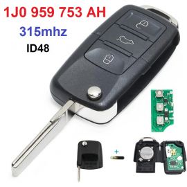 Remote Key for VW Passat 2002~2005 3 Button 315MHz ID48 Chip FCCID: 1J0 959 753 AH