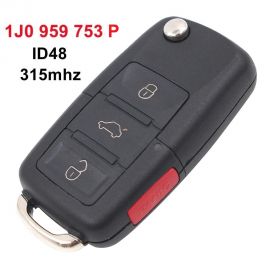 3+1 Buttons 315 MHz Remote Key for VW- 1K0 959 753P