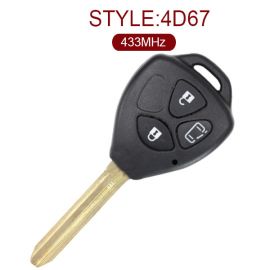 for Toyota Europe 3 Button Remote Key (Slide Door) 433MHz 67 Chip