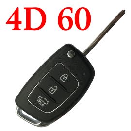 3 Buttons FSK 434 Mhz Flip Remote Key With 4D60 Chip for Hyundai Santa Fe IX45 2013 ~ 2015