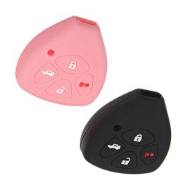 Silicone Cover for Toyota Camry Reiz Previa Remote Control Car Keys - 5 Pieces