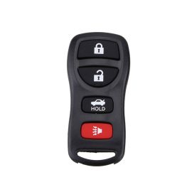 4 Button Remote Shell with Rubber Pad for Nissan - Pack of 5