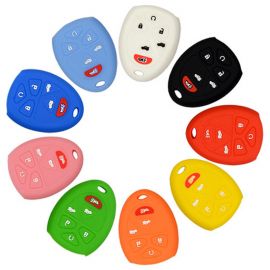 Silicone Cover for Cadillac Chevrolet GMC Yukon Car Keys - 5 Pieces