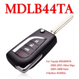 3+1 Buttons 434 MHz Remote Key For Toyota Hilux Vigo Yaris - MDLB44TA