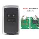 (433MHz) 4 Buttons Keyless Smart Key Hitag AES 4A After-Market Smart Key for Renault Megane 4 Talisman Kadjar Espace 5