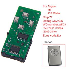 (Number 271451-0111-Eur) 433.92MHz for Toyota Smart Card Board 4 Button