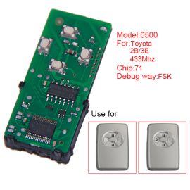 (Number 271451-0500) 433MHz 4 Button for Toyota Smart Card Board