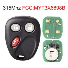 (315 MHz) MYT3X6898B - 2+1 Buttons Remote Control for Chevrolet GMC Buick Cadillac Escalade