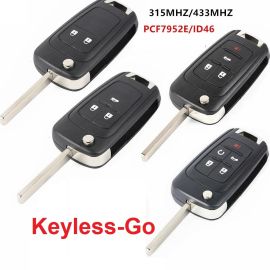 (433Mhz / 315MHz) Keyless-Go Flip Proximity Smart Key for Chevrolet Buick Opel