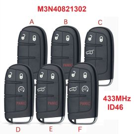 (434MHz ID46 chip) M3N-40821302 Smart Proximity Key for JEEP/ Dodge / Chrysler 2011-2018