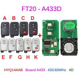 Lonsdor FT20-A433D 433.92MHz Keyless Go Smart Key 4D Chip for Toyota Camry Avalon Land Cruiser Lexus ES GS IS LS460