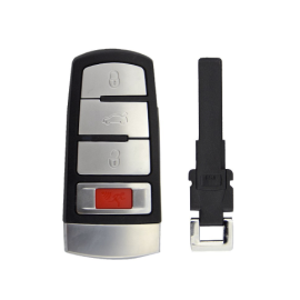 New Styling 3+1 Buttons Smart Car Key Shell For VW VOLKSWAGEN Magotan Passat CC Remote Smart Card Fob With Key Blade - Pack of 5