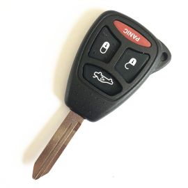4 Buttons Remote Key Shell Big Button for Jeep Chrysler Dodge with battery holder - Pack of 5