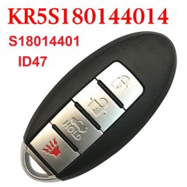 (434MHz) (ID47 Chip) S180144018 KR5S180144014 3+1 Buttons Smart Proximity Key for Nissan Pathfinder 2013-2016