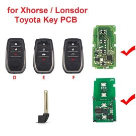 Key Shell for XHORSE XM Smart Key And Lonsdor 8A Smart Key For Toyota Camry RAV4 5pcs/lot