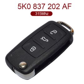 3 Buttons 315 MHz Flip Key for New VW - 5K0 837 202AF 202 AF