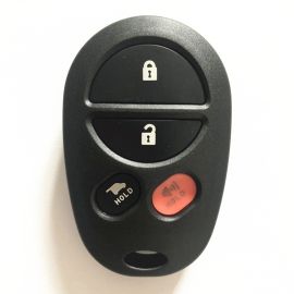 4 Buttons Remote Key Shell Medal for Toyota Sequoia  - 5 pcs