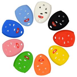 Silicone Cover for Cadillac Chevrolet GMC Yukon Car Keys - 5 Pieces