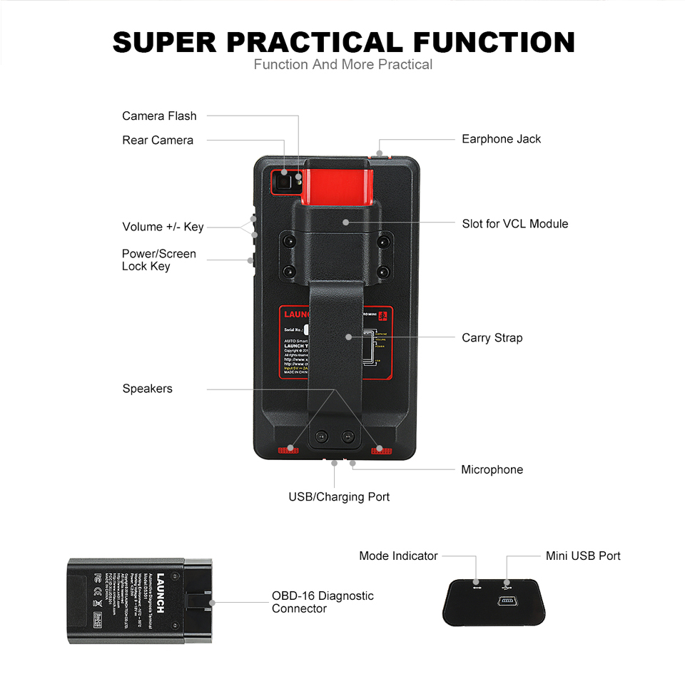 launch pro mini main unit