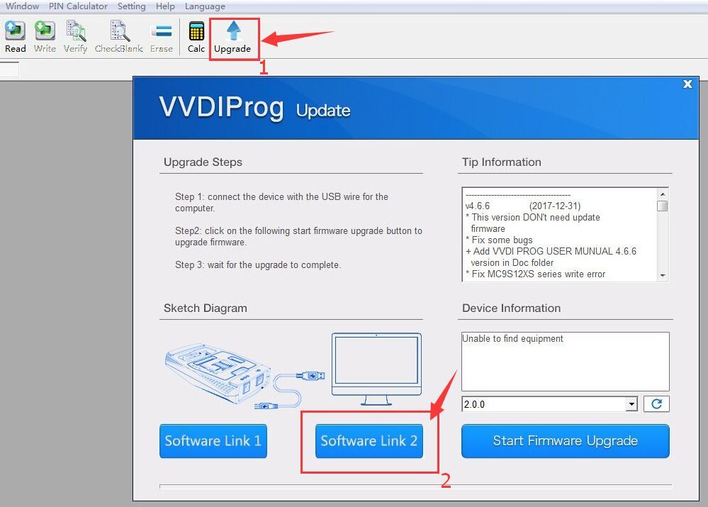 how to update vvdi prog